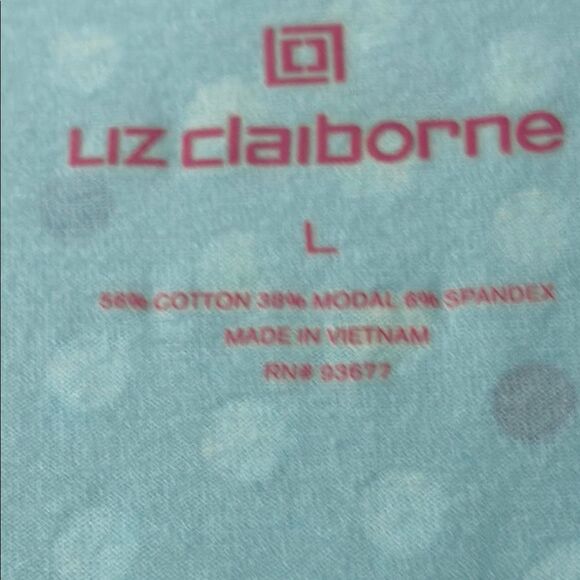 Liz Claiborne Blue Polka Dot Midi Dress - Picture 3 of 8